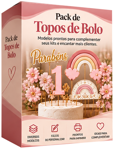 Pack de Topos de Bolo